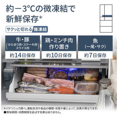 パナソニック Panasonic 冷蔵庫 6ドア 650L フレンチドア(観音開き) WX