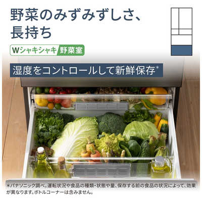 パナソニック Panasonic 冷蔵庫 6ドア 650L フレンチドア(観音開き) WX