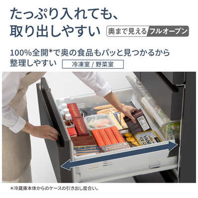 パナソニック Panasonic 冷蔵庫 6ドア 601L フレンチドア(観音開き) WX 