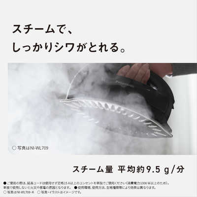 パナソニック Panasonic コードレススチームアイロン クリアグレー