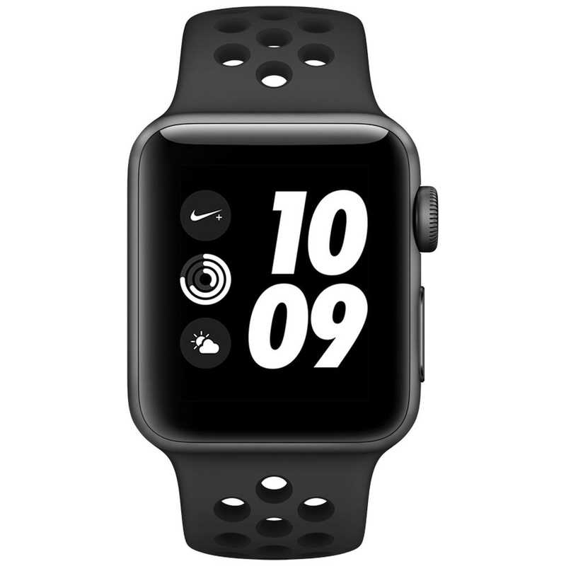 アップル アップル Apple Watch Nike+ Series 3（GPSモデル）- 38mmスペースグレイアルミニウムケースとアンスラサイト/ブラックNikeスポーツバンド MTF12JA MTF12JA