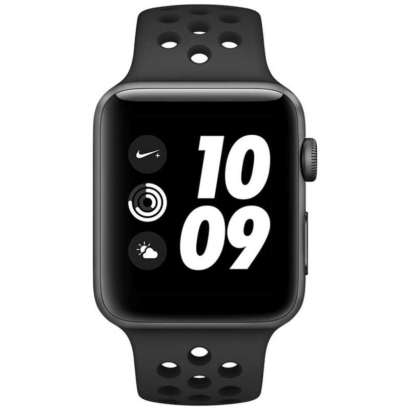 アップル アップル Apple Watch Nike+ Series 3（GPSモデル）- [Series3 /43mm /アルミニウム /スポーツバンド /スペースグレイ /GPS] MTF42JA MTF42JA