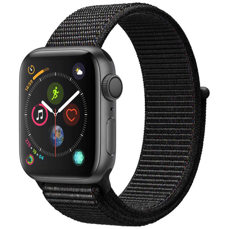 アップル アップル Apple Watch Series 4（GPSモデル）- 40mm スペースグレイアルミニウムケースとブラックスポーツループ MU672JA MU672JA