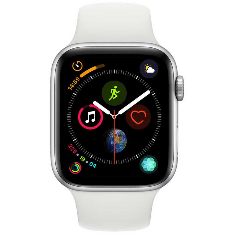 アップル アップル Apple Watch Series 4（GPSモデル）- 44mm シルバーアルミニウムケースとホワイトスポーツバンド MU6A2JA MU6A2JA