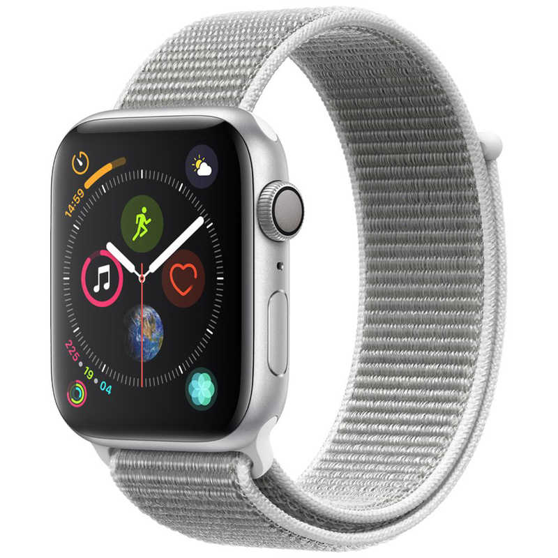 アップル アップル Apple Watch Series 4（GPSモデル）- 44mm シルバーアルミニウムケースとシーシェルスポーツループ MU6C2JA MU6C2JA