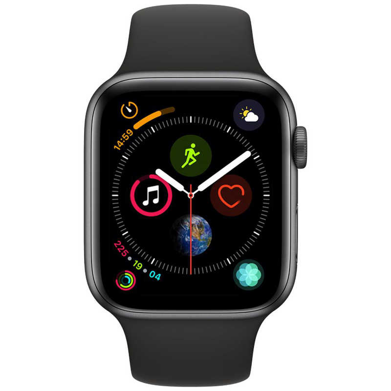 アップル アップル Apple Watch Series 4（GPSモデル）- 44mm スペースグレイアルミニウムケースとブラックスポーツバンド MU6D2JA MU6D2JA