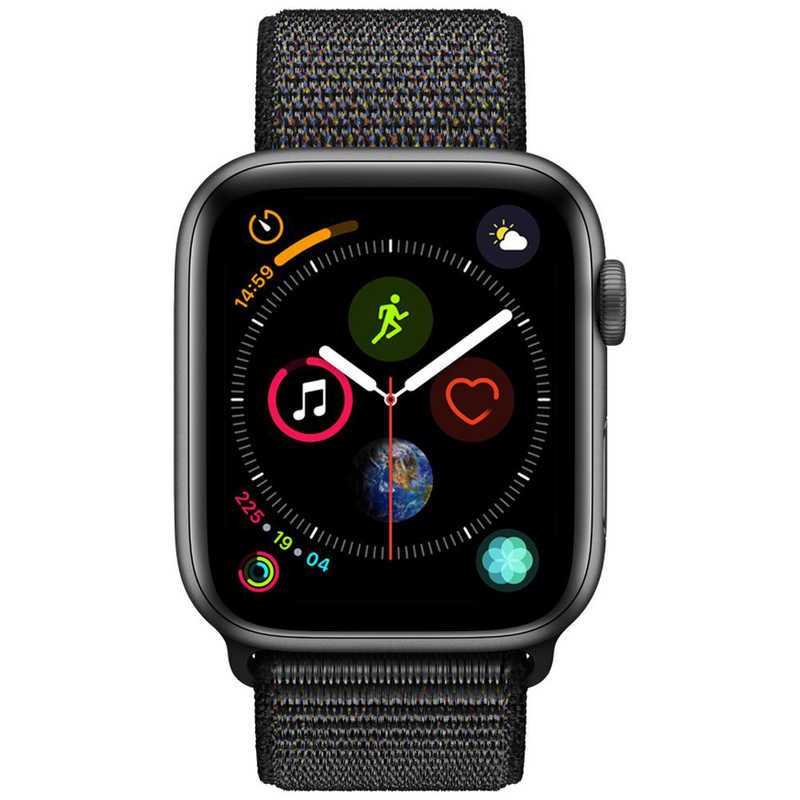 アップル アップル Apple Watch Series 4（GPSモデル）- 44mm スペースグレイアルミニウムケースとブラックスポーツループ MU6E2JA MU6E2JA