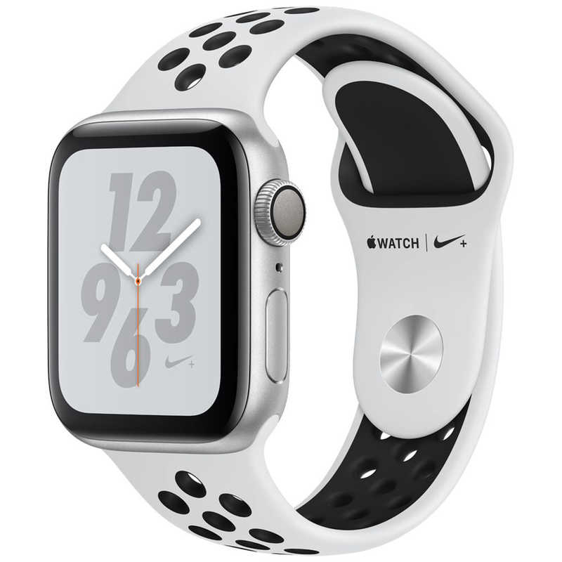 アップル アップル Apple Watch Nike+ Series 4（GPSモデル）- 40mm シルバーアルミニウムケースとピュアプラチナム/ブラックNikeスポーツバンド MU6H2JA MU6H2JA