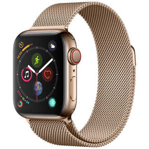 アップル Apple Watch Series 4(GPS + Cellularモデル) MTVQ2JA 40mmゴｰルドステンレススチｰルケｰスとゴｰルドミラネｰゼルｰプ