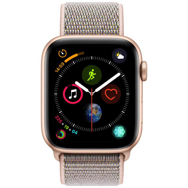 アップル アップル Apple Watch Series 4(GPS + Cellularモデル) MTVX2JA 44mmゴｰルドアルミニウムケｰスとピンクサンドスポｰツルｰプ MTVX2JA 44mmゴｰルドアルミニウムケｰスとピンクサンドスポｰツルｰプ