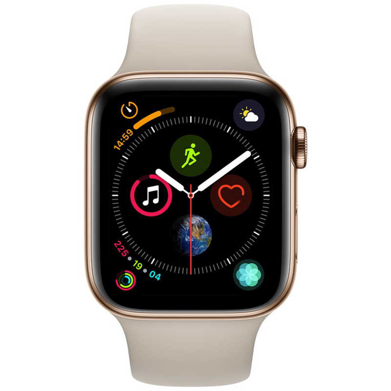 アップル アップル Apple Watch Series 4（GPS + Cellularモデル）- 44mm ゴールドステンレススチールケースとストーンスポーツバンド MTX42JA 44mmゴｰルドステンレススチｰルケｰスとストｰンスポｰツバンド MTX42JA 44mmゴｰルドステンレススチｰルケｰスとストｰンスポｰツバンド