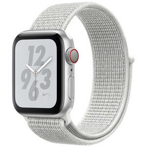 アップル Apple Watch Nike+ Series 4(GPS + Cellularモデル) MTXF2JA 40mmシルバｰアルミニウムケｰスとサミットホワイトNikeスポｰツルｰプ