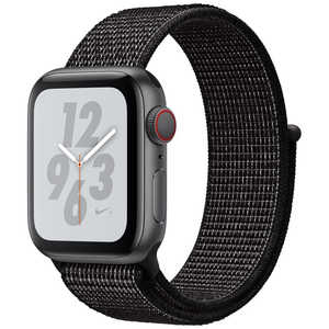 アップル Apple Watch Nike+ Series 4(GPS + Cellularモデル) MTXH2JA 40mmスペｰスグレイアルミニウムケｰスとブラックNikeスポｰツルｰプ