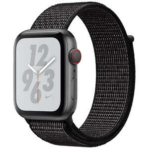 アップル Apple Watch Nike+ Series 4(GPS + Cellularモデル) MTXL2JA 44mmスペｰスグレイアルミニウムケｰスとブラックNikeスポｰツルｰプ