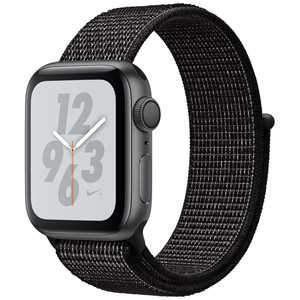 アップル Apple Watch Nike+ Series 4（GPSモデル）- 40mm スペースグレイアルミニウムケースとブラックNikeスポーツループ MU7G2JA