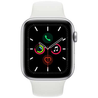 AppleWatch Series 5　GPS　44mm シルバー　ホワイト