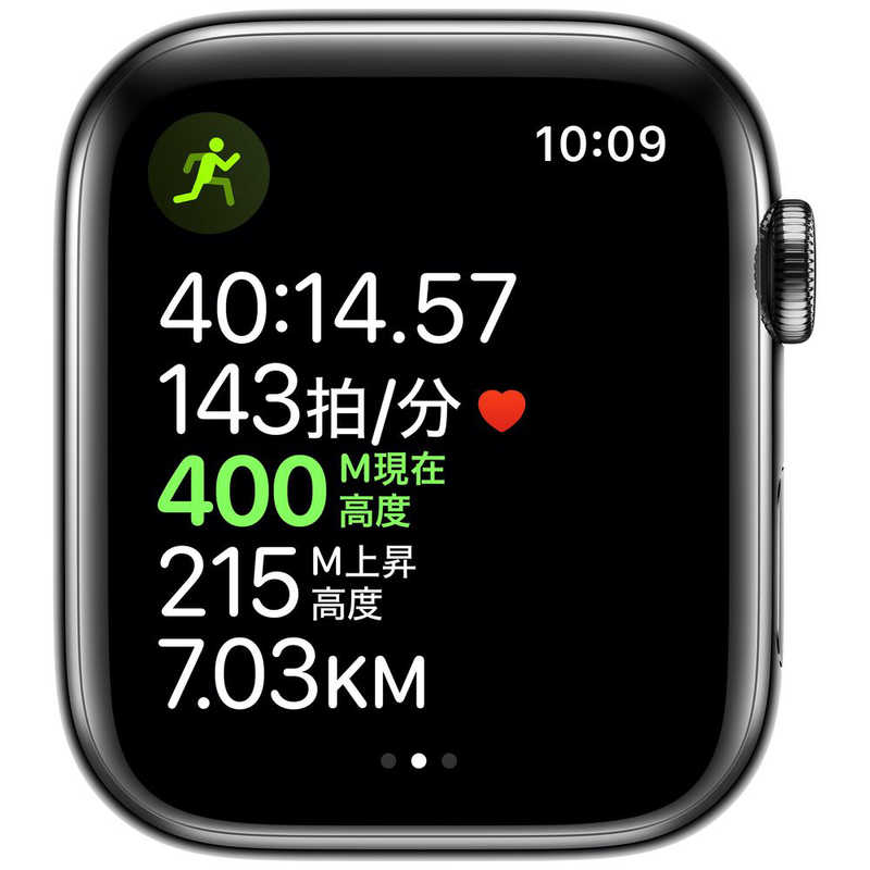 アップル アップル Apple Watch Series 5(GPS + Cellularモデル)- 44mmスペースブラックステンレススチールケースとブラックスポーツバンド - S/M & M/L MWWK2JA MWWK2JA