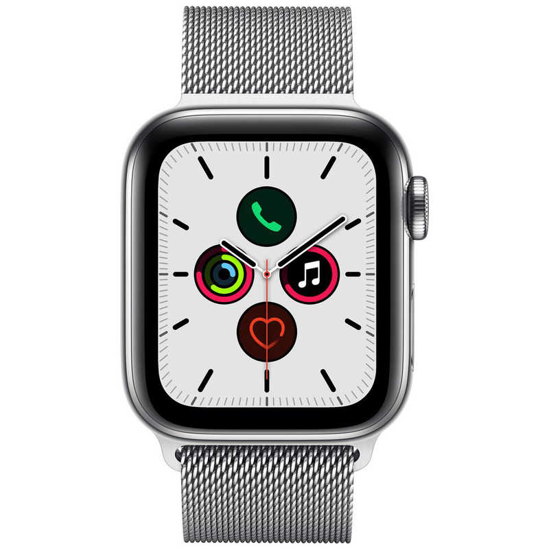 アップル アップル Apple Watch Series 5(GPS + Cellularモデル)- 40mmステンレススチールケースとミラネーゼループ MWX52JA MWX52JA