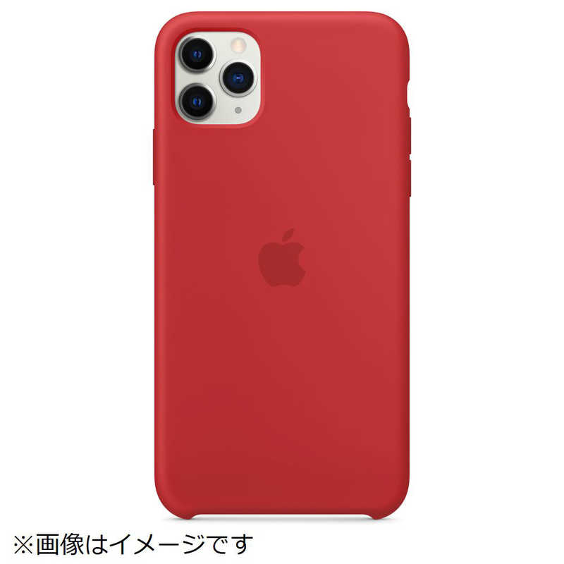 アップル アップル iPhone 11 Pro Max シリコーンケース (PRODUCT)RED MWYV2FEA(RED MWYV2FEA(RED
