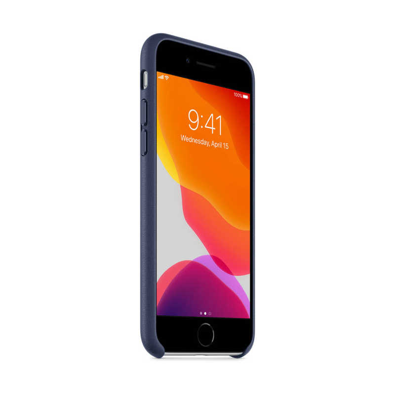 アップル アップル 【純正】iPhone SE(第3・2世代)4.7インチ レザーケース ミッドナイトブルー MXYN2FEA MXYN2FEA