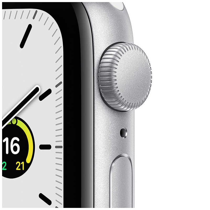 アップル アップル Apple Watch SE(GPSモデル) 40mmシルバｰアルミニウムケｰスとホワイトスポｰツバンド レギュラｰ MYDM2J/A 40mmシルバｰアルミニウムケｰスとホワイトスポｰツバンド レギュラｰ MYDM2J/A