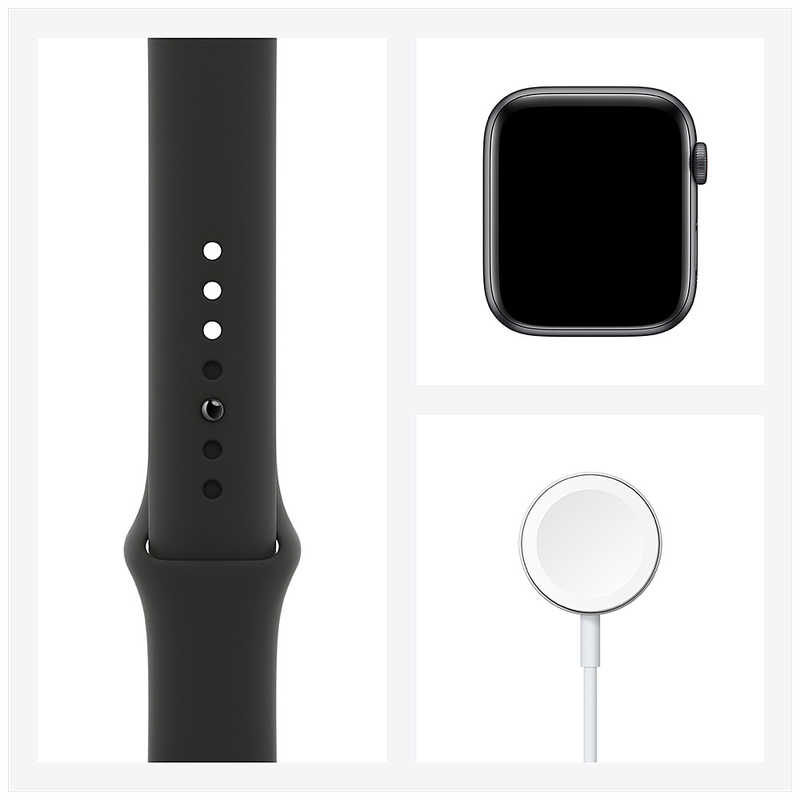アップル アップル アップルウォッチ Apple Watch SE (GPS + Cellularモデル) 44mmスペースグレイアルミニウムケースとブラックスポーツバンド レギュラー MYF02J/A 44mmスペースグレイアルミニウムケースとブラックスポーツバンド レギュラー MYF02J/A