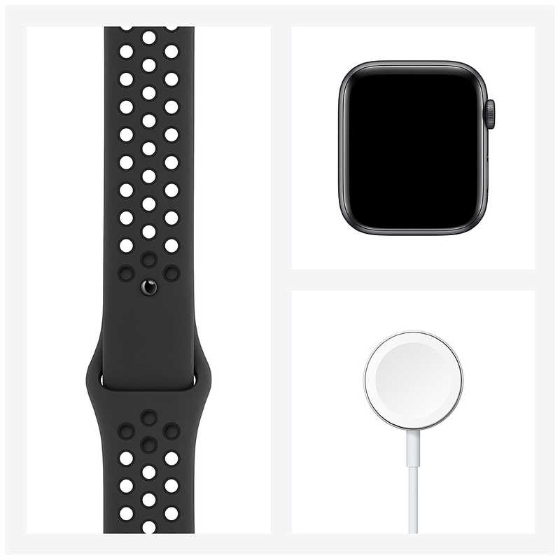 アップル アップル Apple Watch Nike SE(GPSモデル) 44mmスペｰスグレイアルミニウムケｰスとアンスラサイト/ブラックNikeスポｰツバンド レギュラｰ MYYK2J/A 44mmスペｰスグレイアルミニウムケｰスとアンスラサイト/ブラックNikeスポｰツバンド レギュラｰ MYYK2J/A