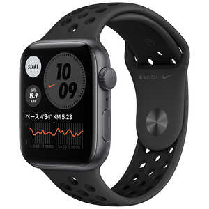 アップル Apple Watch Nike SE(GPSモデル) 44mmスペｰスグレイアルミニウムケｰスとアンスラサイト/ブラックNikeスポｰツバンド レギュラｰ MYYK2J/A