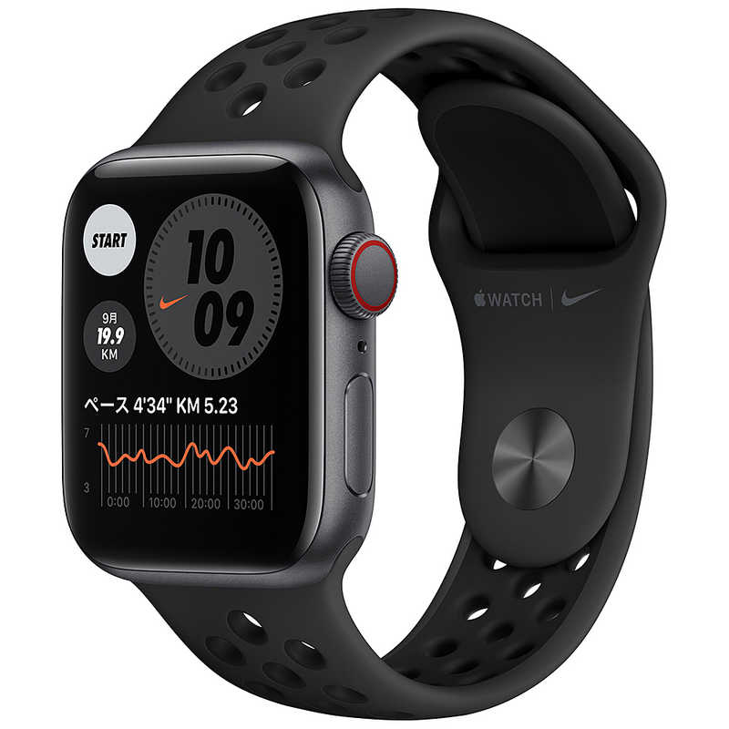 アップル アップル アップルウォッチ Apple Watch Nike SE (GPS + Cellularモデル) 40mmスペースグレイアルミニウムケースとアンスラサイト/ブラックNikeスポーツバンド レギュラー MG013J/A  40mmスペースグレイアルミニウムケースとアンスラサイト/ブラックNikeスポーツバンド レギュラー MG013J/A 