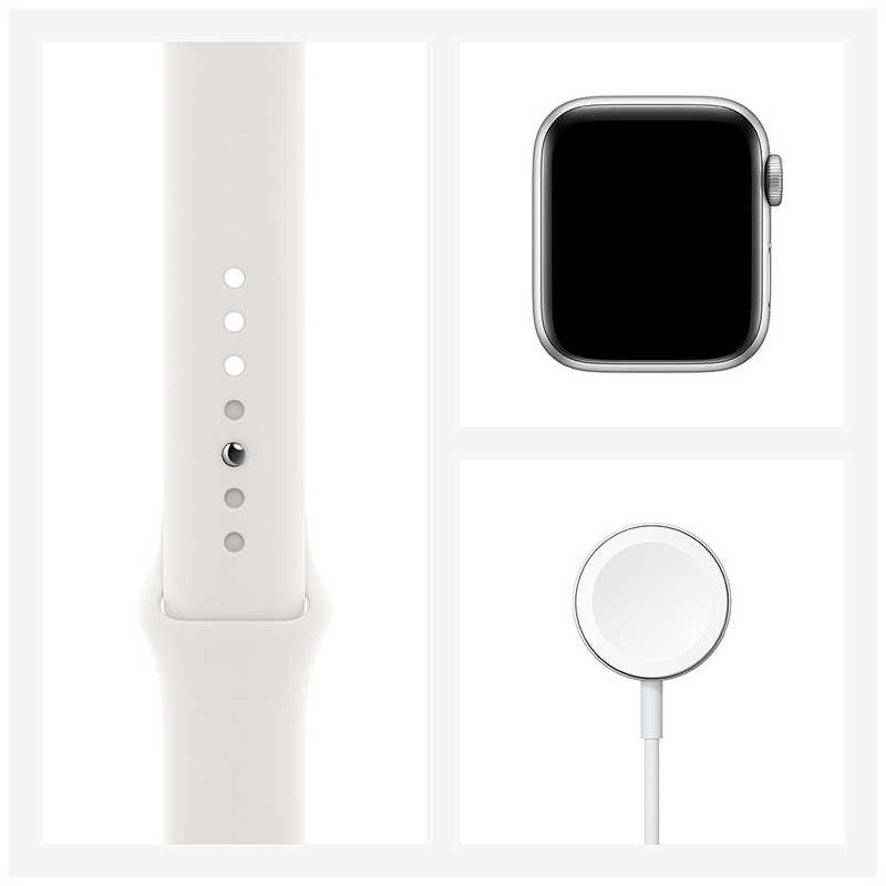 アップル アップル アップルウォッチ Apple Watch Series 6 (GPS + Cellularモデル) 40mmシルバーアルミニウムケースとホワイトスポーツバンド レギュラー M06M3J/A  40mmシルバーアルミニウムケースとホワイトスポーツバンド レギュラー M06M3J/A 