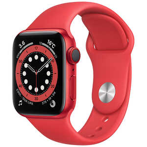 アップル アップルウォッチ Apple Watch Series 6 (GPS + Cellularモデル) 40mm (PRODUCT)REDアルミニウムケースと(PRODUCT)REDスポーツバンド レギュラー M06R3J/A 【2022年5月30日(月) 8時59分まで！お得なセール開催中！】