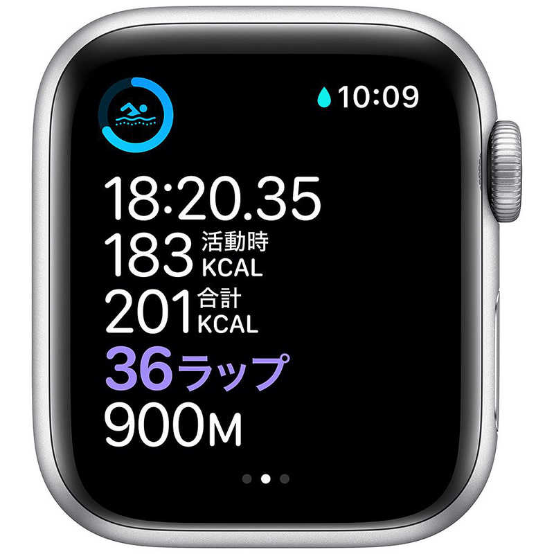アップル アップル アップルウォッチ Apple Watch Series 6 (GPS+Cellularモデル) 40mm シルバーステンレススチールケースとホワイトスポーツバンド[レギュラー] M06T3J/A 40mm シルバーステンレススチールケースとホワイトスポーツバンド[レギュラー] M06T3J/A