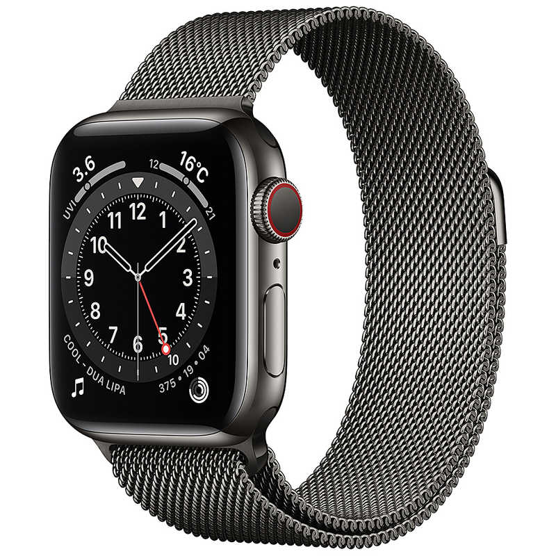 アップル アップル アップルウォッチ Apple Watch Series 6 (GPS+Cellularモデル) 40mmグラファイトステンレススチールケースとグラファイトミラネーゼループ M06Y3J/A  40mmグラファイトステンレススチールケースとグラファイトミラネーゼループ M06Y3J/A 