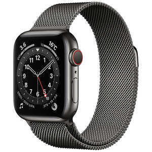 アップル アップルウォッチ Apple Watch Series 6 (GPS+Cellularモデル) 40mmグラファイトステンレススチールケースとグラファイトミラネーゼループ M06Y3J/A 
