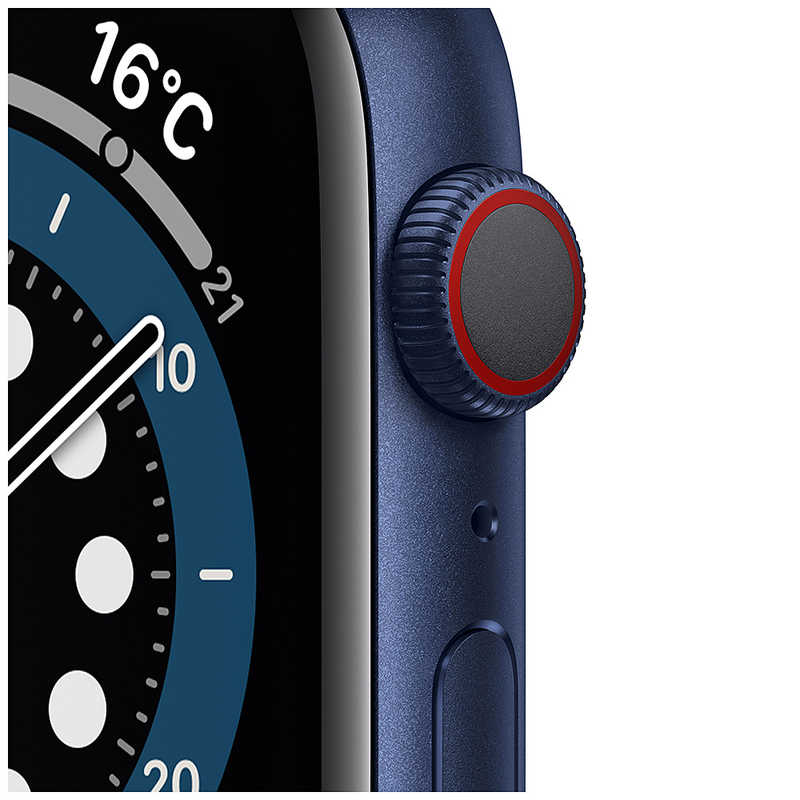 アップル Apple Watch Series 6(GPS + Cellularモデル)  44mmブルｰアルミニウムケｰスとディｰプネイビｰスポｰツバンド レギュラｰ M09A3J/A