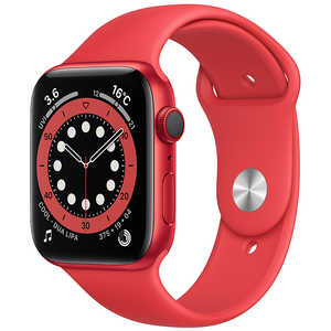 アップル アップルウォッチ Apple Watch Series 6 (GPS + Cellularモデル) 44mm(PRODUCT)REDアルミニウムケースと(PRODUCT)REDスポーツバンド レギュラー M09C3J/A