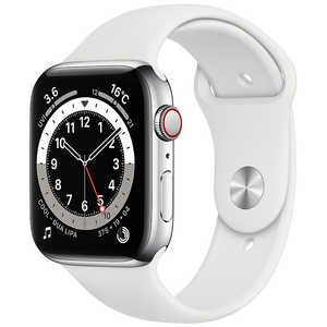アップル アップルウォッチ Apple Watch Series 6 (GPS+Cellularモデル) 44mmシルバーステンレススチールケース M09D3J/A