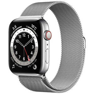 アップル アップルウォッチ Apple Watch Series 6 (GPS + Cellularモデル) 44mmシルバーステンレススチールケースとシルバーミラネーゼループ M09E3J/A 
