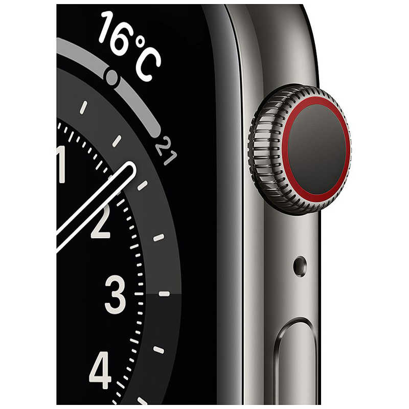 アップル アップル アップルウォッチ Apple Watch Series 6 (GPS+Cellularモデル) 44mmグラファイトステンレススチールケースとブラックスポーツバンド - レギュラー グラファイトステンレススチール M09H3J/A 44mmグラファイトステンレススチールケースとブラックスポーツバンド - レギュラー グラファイトステンレススチール M09H3J/A