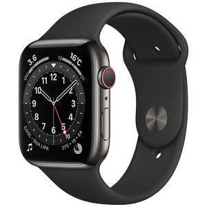 アップル アップルウォッチ Apple Watch Series 6 (GPS+Cellularモデル) 44mmケースとブラックスポーツバンド レギュラー M09H3J/A 【6月27日(月)８時59分まで コジダイナマイト開催中！】