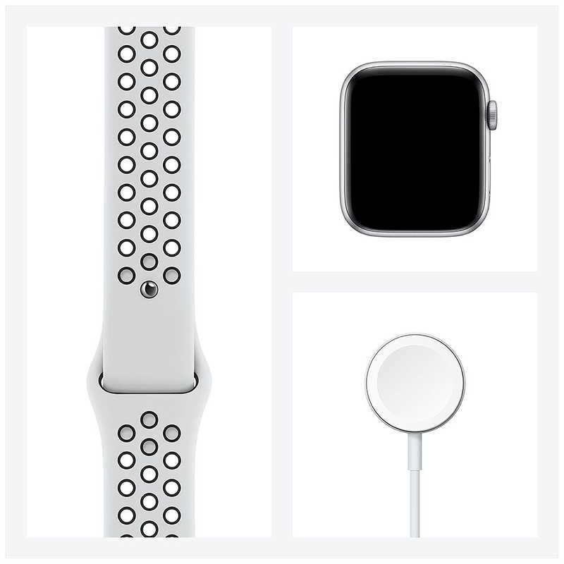アップル アップル アップルウォッチ Apple Watch Nike Series 6 (GPS+Cellularモデル) 44mmシルバーアルミニウムケースとピュアプラチナム/ブラックNikeスポーツバンド - レギュラー シルバーアルミニウム M09W3J/A 44mmシルバーアルミニウムケースとピュアプラチナム/ブラックNikeスポーツバンド - レギュラー シルバーアルミニウム M09W3J/A