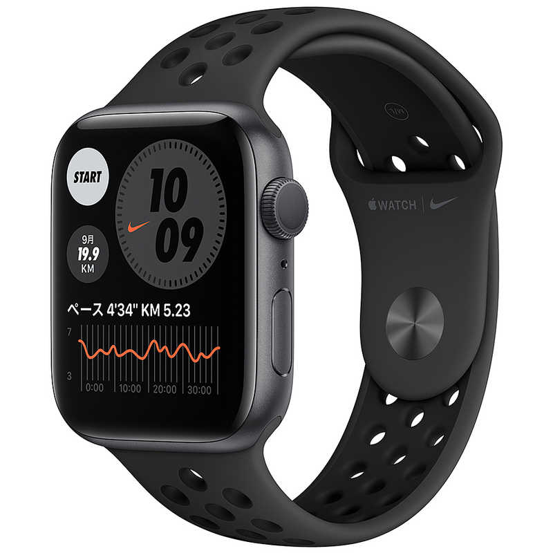アップル Apple Watch Nike Series 6(GPSモデル) 44mmスペｰスグレイ 