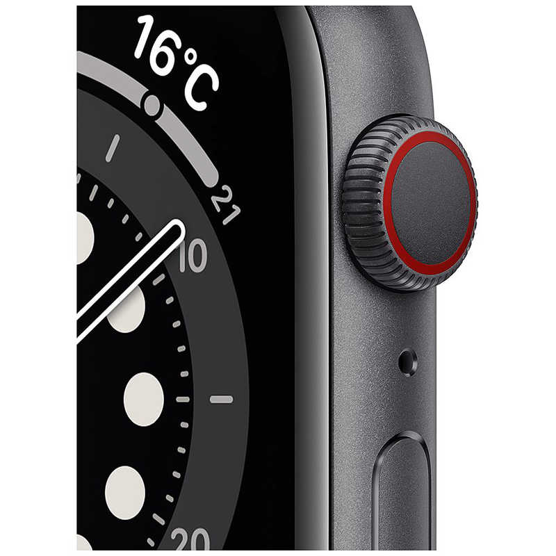 アップル アップル アップルウォッチ Apple Watch Series 6(GPS + Cellularモデル) 44mmスペースグレイアルミニウムケースとブラックスポーツバンド - レギュラー スペースグレイアルミニウム MG2E3J/A 44mmスペースグレイアルミニウムケースとブラックスポーツバンド - レギュラー スペースグレイアルミニウム MG2E3J/A