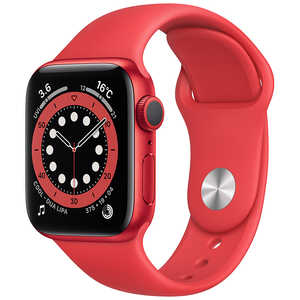 アップル アップルウォッチ Apple Watch Series 6 (GPSモデル) 40mm(PRODUCT)REDアルミニウムケースと (PRODUCT)REDスポーツバンド レギュラー M00A3J/A