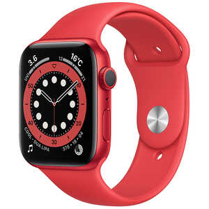 アップル アップルウォッチ Apple Watch Series 6 (GPSモデル) 44mm(PRODUCT)REDアルミニウムケースと(PRODUCT)REDスポーツバンド レギュラー M00M3J/A