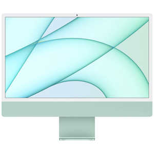 アップル iMac 24インチ  Retina 4.5Kディスプレイモデル[2021年/ SSD 256GB/メモリ 8GB/8コアCPU/8コアGPU/Apple M1チップ/グリーン] MGPH3JA