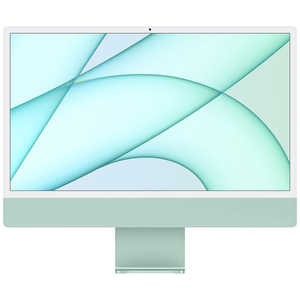 ＜コジマ＞ アップル iMac 24インチ Retina 4.5Kディスプレイモデル[2021年/ SSD 256GB/メモリ 8GB/8コアCPU/8コアGPU/Apple M1チップ/グリーン] グリーン MGPH3JA画像