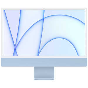 ＜コジマ＞ アップル iMac 24インチ Retina 4.5Kディスプレイモデル[2021年/ SSD 512GB/メモリ 8GB/8コアCPU/8コアGPU/Apple M1チップ/ ブルー] ブルー MGPL3JA画像