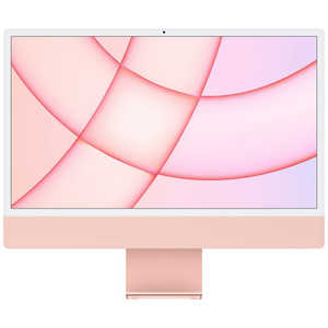 アップル iMac 24インチ Retina 4.5Kディスプレイモデル[2021年/ SSD 256GB/メモリ 8GB/8コアCPU/8コアGPU/Apple M1チップ/ピンク] ピンク MGPM3JA