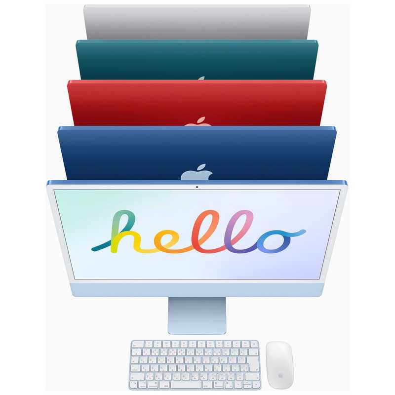 アップル アップル iMac 24インチ  Retina 4.5Kディスプレイモデル[2021年/ SSD 256GB/メモリ 8GB/8コアCPU/7コアGPU/Apple M1チップ/シルバー] MGTF3JA MGTF3JA
